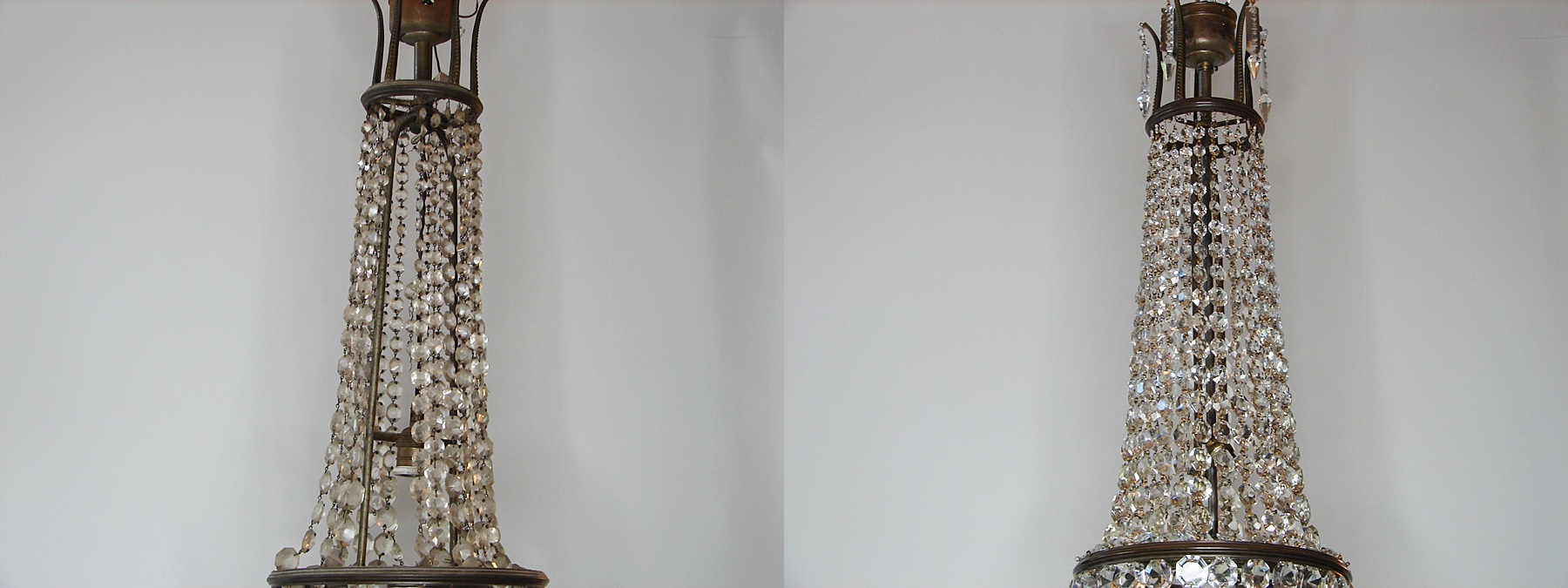 Renowacja żyrandola kryształowego