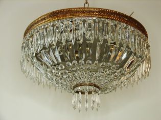 Plafon z kryształami