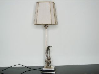 Lampka posrebrzana z gryfem