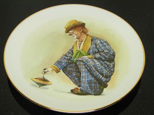 Talerz ozdobny klown II