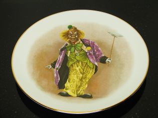 Talerz ozdobny klown IV