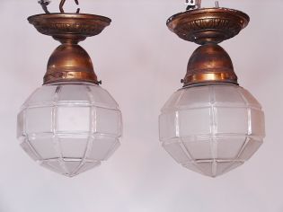 Para plafonów art deco