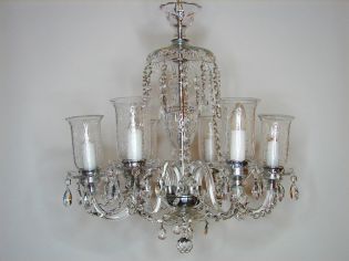 Żyrandol szklany murano