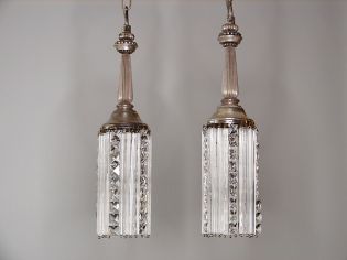 Para lamp srebrzonych