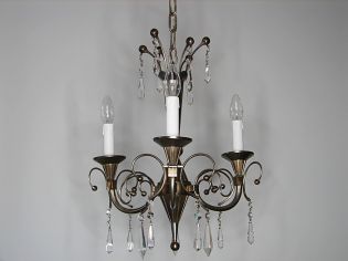 Secesyjny żyrandol ,stare srebro