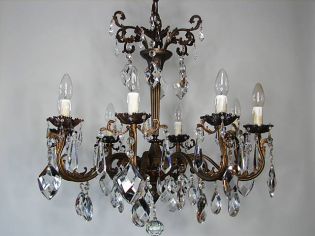 Żyrandol patynowany